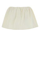 Miu Miu Ivory Cotton Mini Skirt