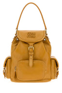 Miu Miu Mustard Leather Backpack