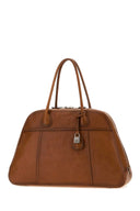 Miu Miu Camel Leather Vivant Shopping Bag