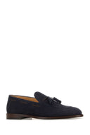 Brunello Cucinelli Navy Blue Suede Loafers
