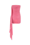 Alexander Wang Fluo Pink Stretch Cupro Mini Dress