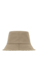 Burberry Dove Grey Stretch Canvas Reversible Bucket Hat