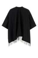 Burberry Black Wool Reversible Cape