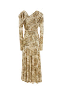 Ganni Printed Velvet Dress