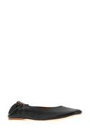 A.P.C. Black Leather Juliet Ballerinas