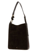 Anya Hindmarch Brown Suede Ringo Bucket Bag