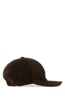 Valentino Garavani Brown Suede Baseball Cap