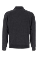 Valentino Garavani Charcoal Wool Polo Shirt