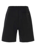 Valentino Garavani Black Jersey Bermuda Shorts
