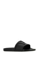 Valentino Garavani Black Rubber Viva Superstar Slippers