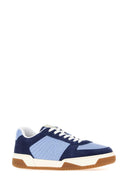 Valentino Garavani Two Tone Leather And Suede Sparry Sneakers