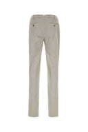 Brunello Cucinelli Light Grey Stretch Cotton Pant