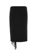 Alexander Mcqueen Black Wool Skirt