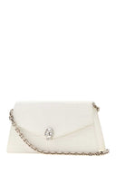 Alexander Mcqueen White Leather Mini Skull Crossbody Bag
