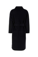 Anine Bing Black Wool Blend Dylan Coat