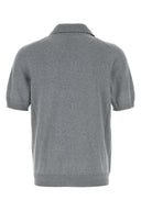 Alexander Mcqueen Grey Wool Polo Shirt