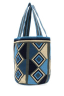 Jw Anderson Embroidered Fabric Wayuu Shopping Bag