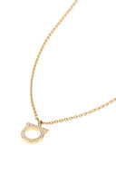 Salvatore Ferragamo Gold Metal Gancini Necklace