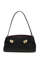 Salvatore Ferragamo Black Leather Hug Shoulder Bag