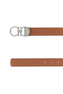 Salvatore Ferragamo Biscuit Leather Reversible Belt