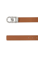 Salvatore Ferragamo Biscuit Leather Reversible Belt
