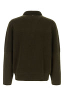 Salvatore Ferragamo Olive Green Wool Sweater