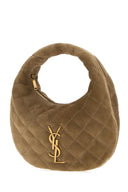 Saint Laurent Mud Suede Icarino Shoulder Bag