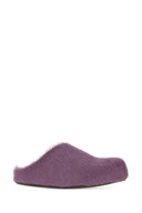 Marni Purple Calf Hair Fussbett Slippers