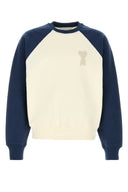 Ami Ivory Cotton Oversize Sweatshirt