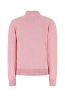 Blaze Pink Silk Blend Polo Shirt