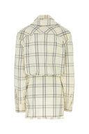 The Attico Embroidered Cotton Mini Shirt Dress