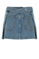 The Attico Denim Mini Skirt