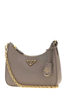 Prada Dark Grey Leather Re Edition 2005 Shoulder Bag