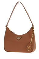 Prada Caramel Leather Prada Re Edition 2005 Shoulder Bag