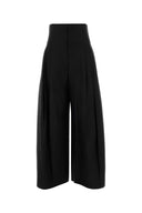Brunello Cucinelli Black Cotton Blend Palazzo Pant