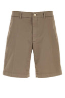 Brunello Cucinelli Mud Stretch Cotton Bermuda Shorts