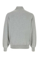 Brunello Cucinelli Grey Cotton Polo Shirt