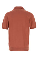 Brunello Cucinelli Brick Cotton Polo Shirt