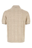 Brunello Cucinelli Sand Canvas Blend Cardigan
