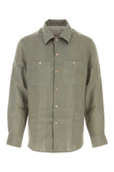 Brunello Cucinelli Dark Grey Linen Shirt