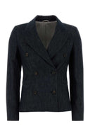 Brunello Cucinelli Dark Blue Denim Blazer
