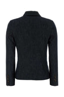 Brunello Cucinelli Dark Blue Denim Blazer
