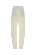 Brunello Cucinelli White Crepe Pant