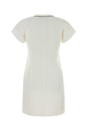 Brunello Cucinelli White Viscose Blend Dress
