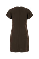 Brunello Cucinelli Brown Viscose Blend Dress