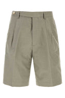 Brunello Cucinelli Dark Grey Cotton Blend Bermuda Shorts