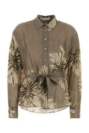Brunello Cucinelli Printed Silk Shirt