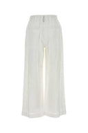 Brunello Cucinelli White Cotton Pant