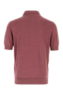 Brunello Cucinelli Plum Linen Blend Polo Shirt