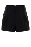 Balenciaga Black Wool Blend Pant Skirt